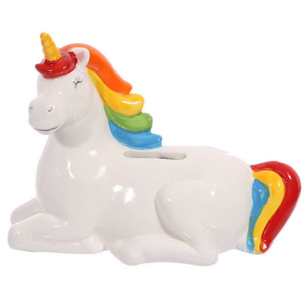 Rainbow Unicorn Piggy Bank